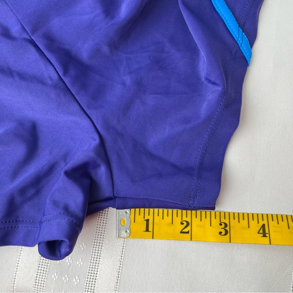 Swimming Shorts Mens XL Blue Lined Beach Shorts Swim Trunks - Picture 10 of 13